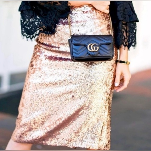 J.Crew Collection sequin pencil skirt in Rose-gold - Picture 1 of 16